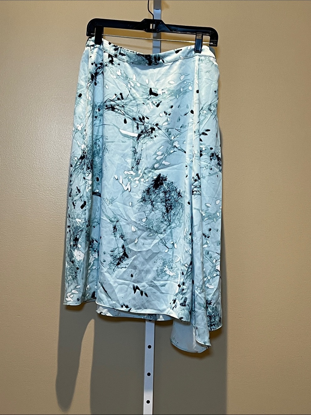 Alfani Light Blue Floral Print Skirt